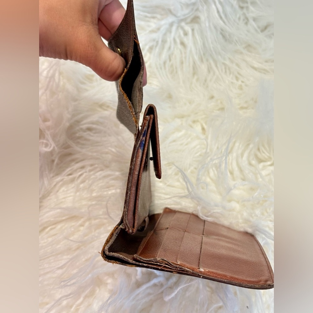 LOUIS VUITTON Vintage 90s Porte Tresor LV Monogram Trifold Wallet 7.5"Wx4"Hx1"D - Picture 10 of 13